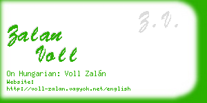 zalan voll business card